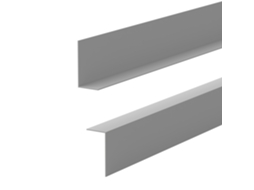 Rodapé Pvc 50x20 Mm Rígido Resistente Uv, 200 Cm, Cinzento