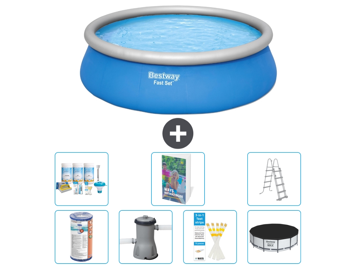 Bestway Piscina Bestway Fast Set Redonda - 457x122 Cm - 8-peças S382
