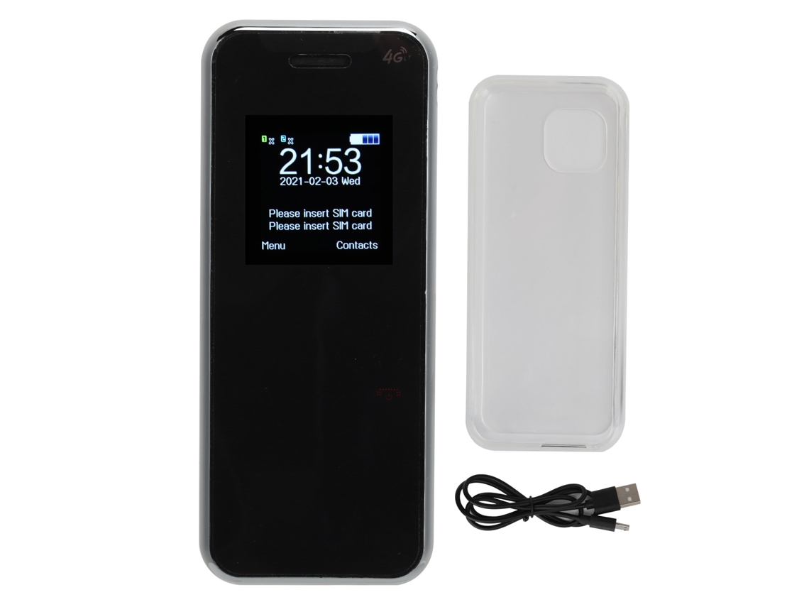 Mali telefone Móvel Portátil Mini Infantil com Cartazes Diferenciados 32mb+32mb Dual Sim Branco Porco