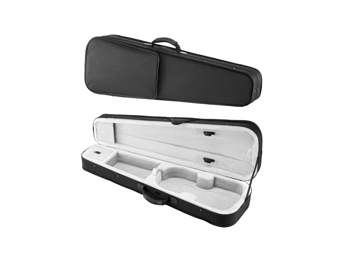 Estojo Triangular para Violino 4/4, Tamanho Inteiro, em Nylon, Preto – Vevor