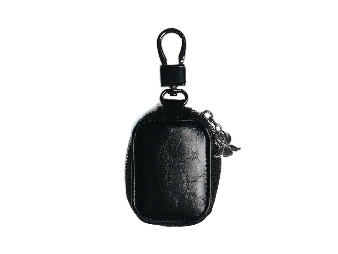 Capa De Couro Com Fivela Para Airpods 3 Preto Brilvibera