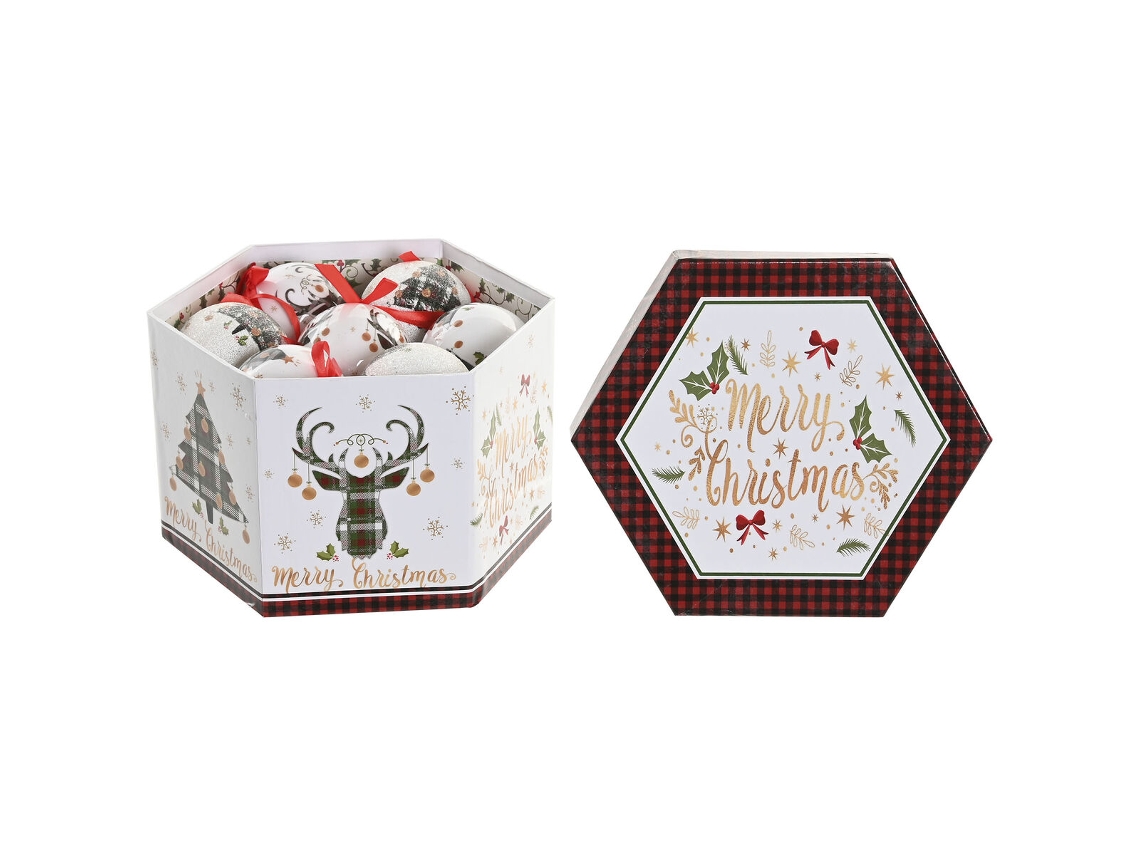 Bola De Natal Home Esprit Multicolor Pvc (14 Partes)