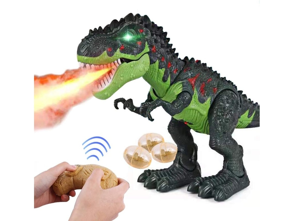 Brinquedo Dinossauro Elétrico para Crianças Tiranossauro Rex com Ovo de e Som Rugindo Reali HALINUIA