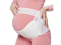 Cinto De Suporte De Barriga Para Mulheres Grávidas 3 Em 1 Protetor Pré Natal De Maternidade Para Aliviar A Dor Branco Yunzii (barriga 100/130 Cm)