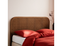 Cabeceira Para Cama Em Vime Escuro E Cana