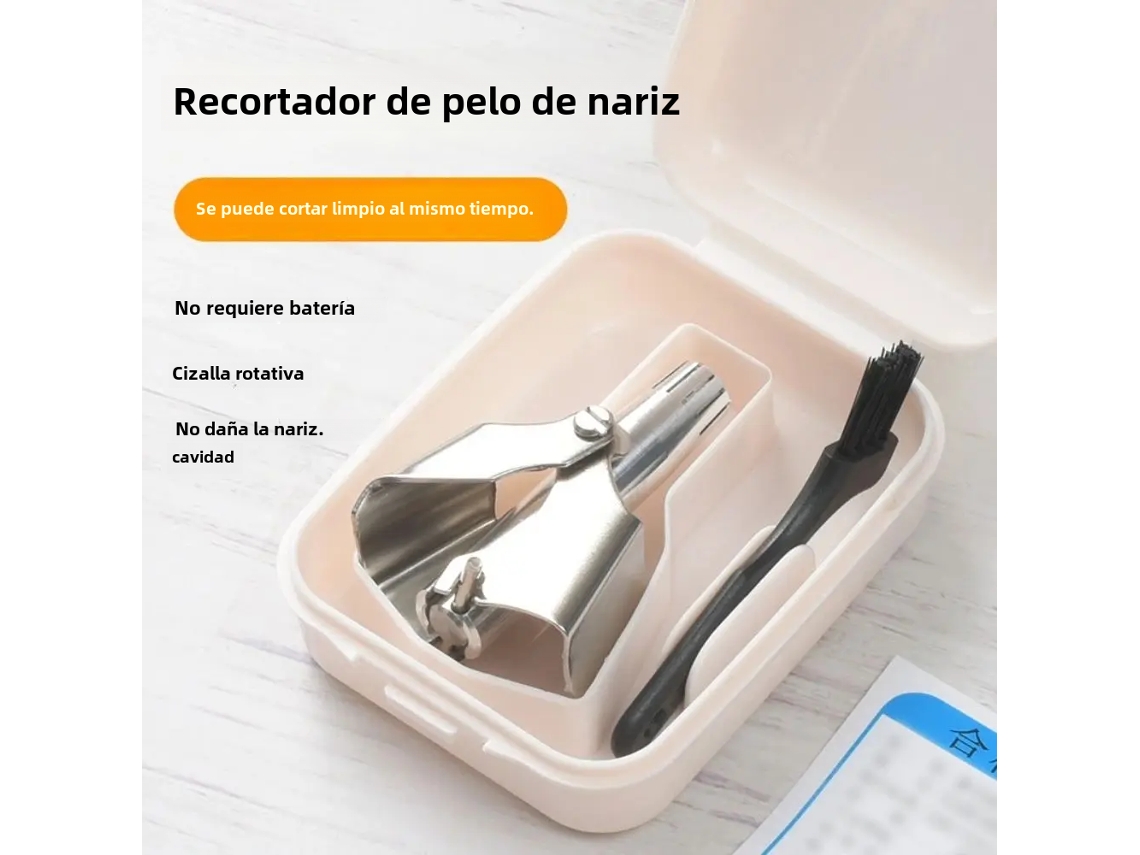 Aparador Manual de Pelos do Nariz em Aço Inoxidável para Limpeza Dos Pelos Nasais. MDUG