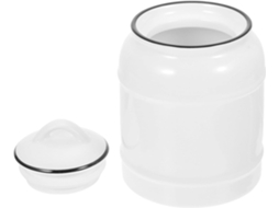 Pote De Cerâmica Nolitoy Para Armazenar Alimentos E Chá, Recipiente Hermético Com Tampa, 1 Peça, Branco, Para Despensa E