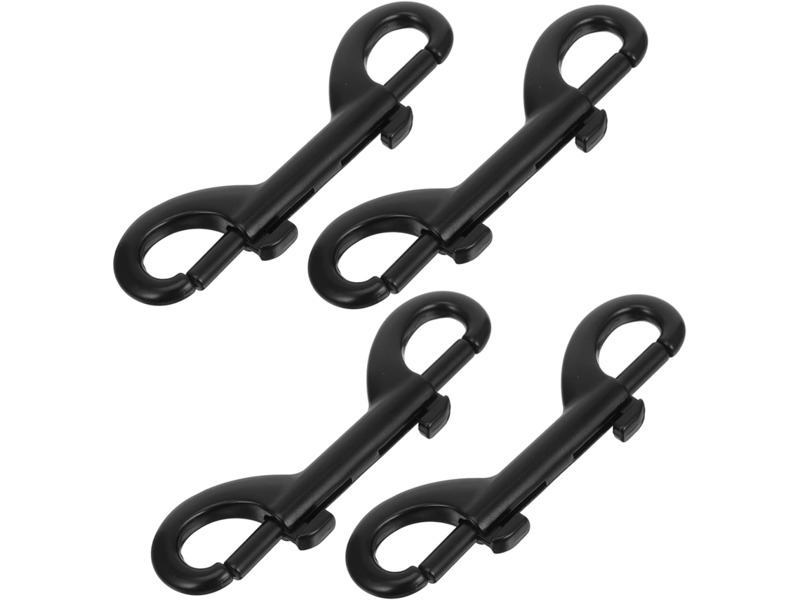 Conjunto De 4 Ganchos Duplos Para Cães, Clipes De Metal Para Cordas, Correntes E Conectores Rápidos. Conjunto De 4 Ganchos Duplos Para Gokoco