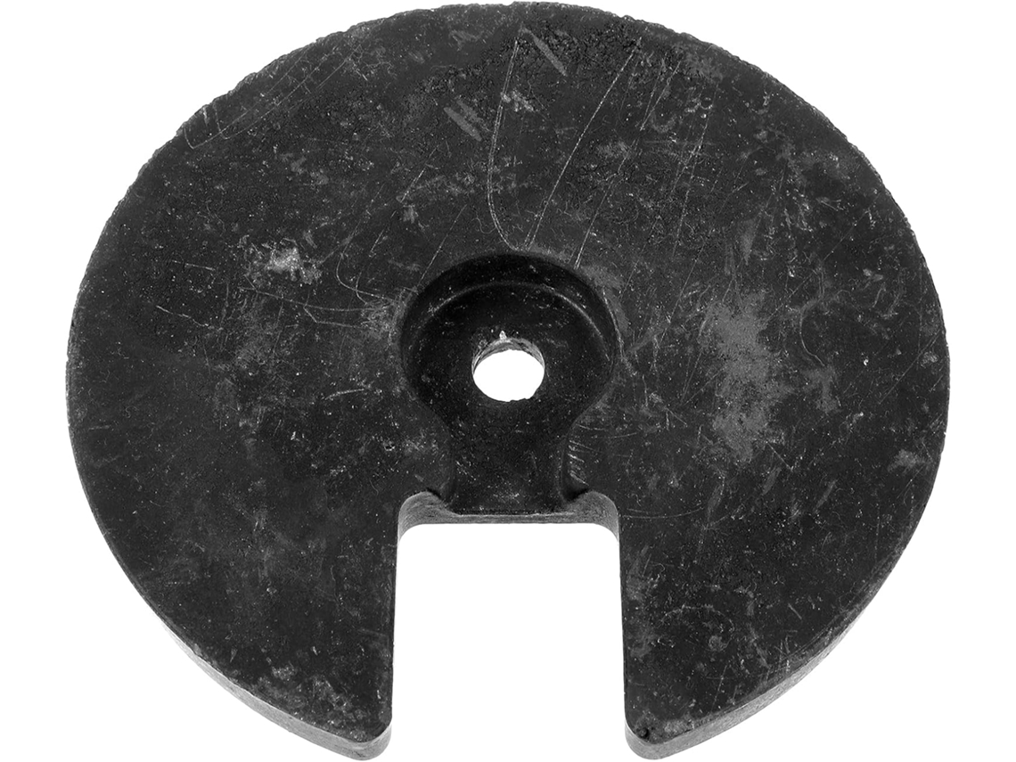 Base redonda para mesa em plástico com sistema de gerenciamento de cabos, suporte padrão para luminárias de mesa.