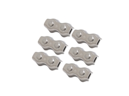 Conjunto De 6 Abraçadeiras Duplex Para Cabos, Em Aço Inoxidável, Modelo M4