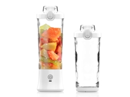 Liquidificador Portátil Recarregável Via Usb, Copo Individual de 600ml para Sumos, Prático e Multifuncional, Branco. STELASPLEN
