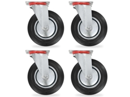 Vidaxl Rodas Giratórias 4 Pcs 200 Mm