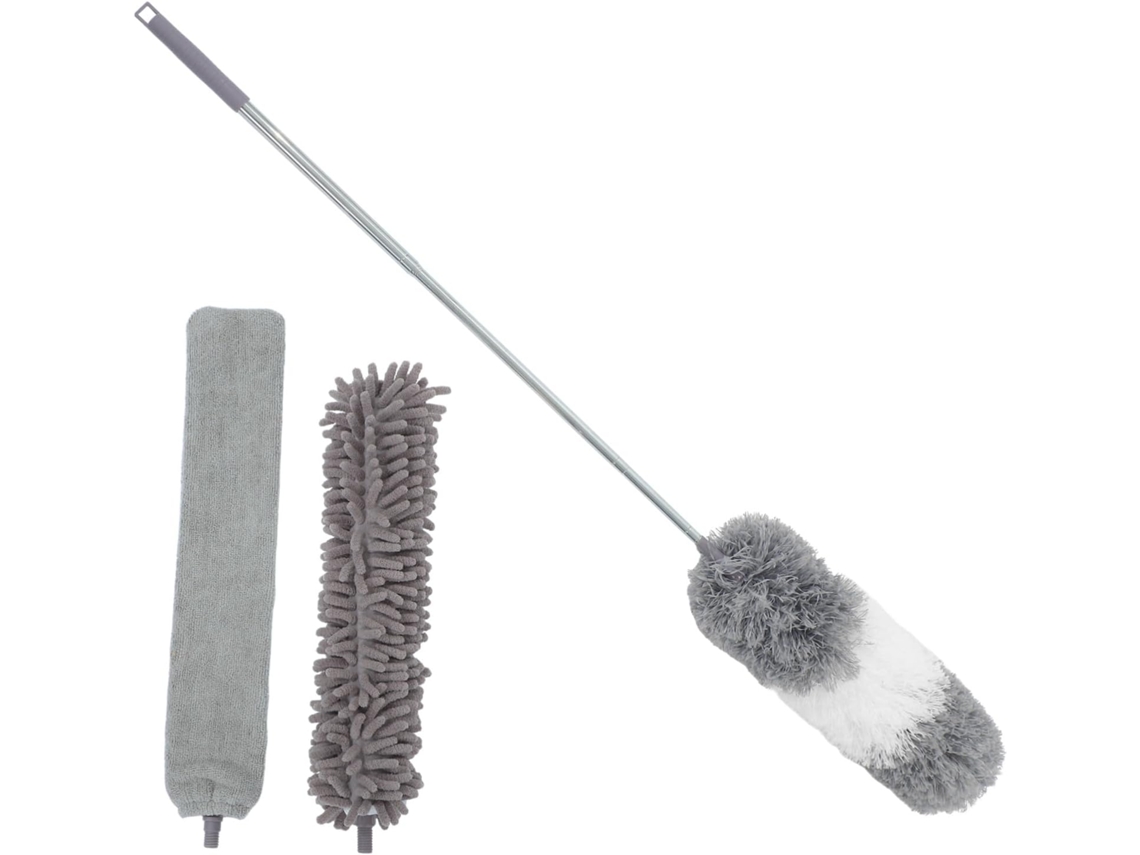 Conjunto De 4 Espanadores Extensíveis Microfibra E Chenille