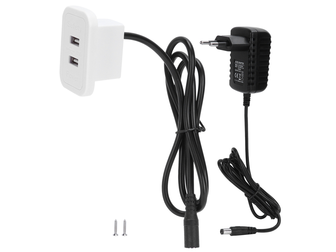 Carregador Laxiscreed Para Móvel Com Suporte A Carregamento Rápido 5v2a E Portas Usb Duplas