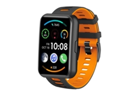 Bracelete Pioneer para Huawei Watch Fit 2 Preto e Laranja