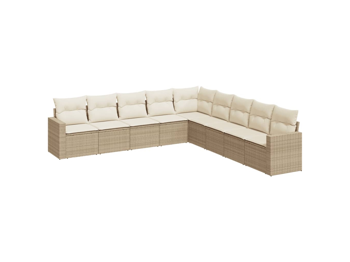Garden Sofa Set, Garden Sofa Sets Vidaxl Bege Rattan / Vime (n/a)
