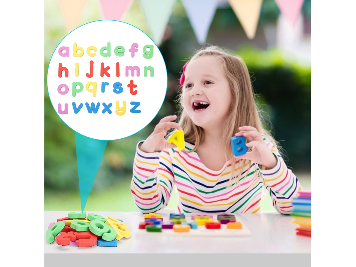 Imãs De Geladeira (números E Letras, Educação Infantil E Estímulo) Eoocoo