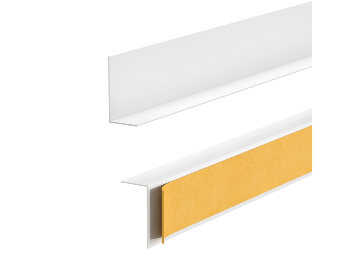 Quest Rodapé Pvc 30x30 Mm Rígido Autoadesivo Resistente Uv, 275 Cm, Branco