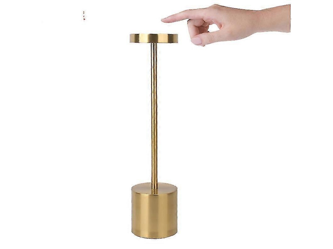 Rechargeable Cordless Led Table Lamp Usb Night Light For Bedroom, Hotel Decorgold