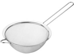 Peneira De Aço Inoxidável Com Malha Fina Para Farinha E Açúcar De Confeiteiro, Bolos E Chá, 14 Cm