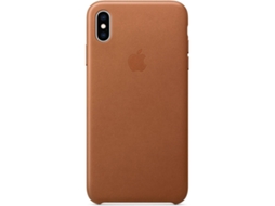 Capa APPLE iPhone XS Max Leather Castanho