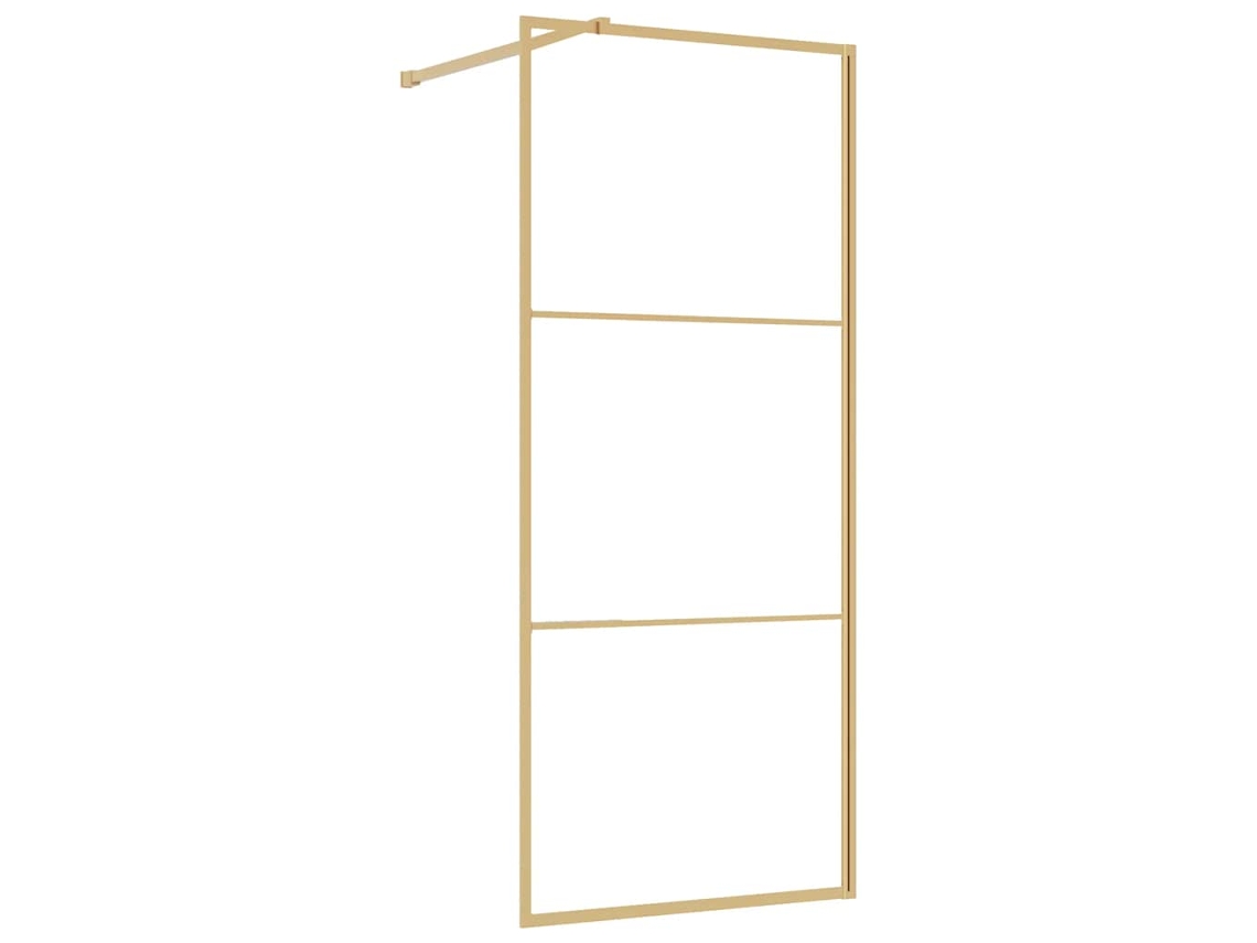 Divisória de Chuveiro 90x195 Cm Vidro Transparente Esg Dourado MAISON EXCLUSIVE