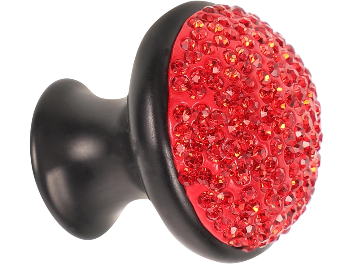 Puxador De Armário Mikikit Em Liga Alumínio Com Design Cogumelo E Strass, Alça Criativa Para Gavetas De Cozinha E Outros