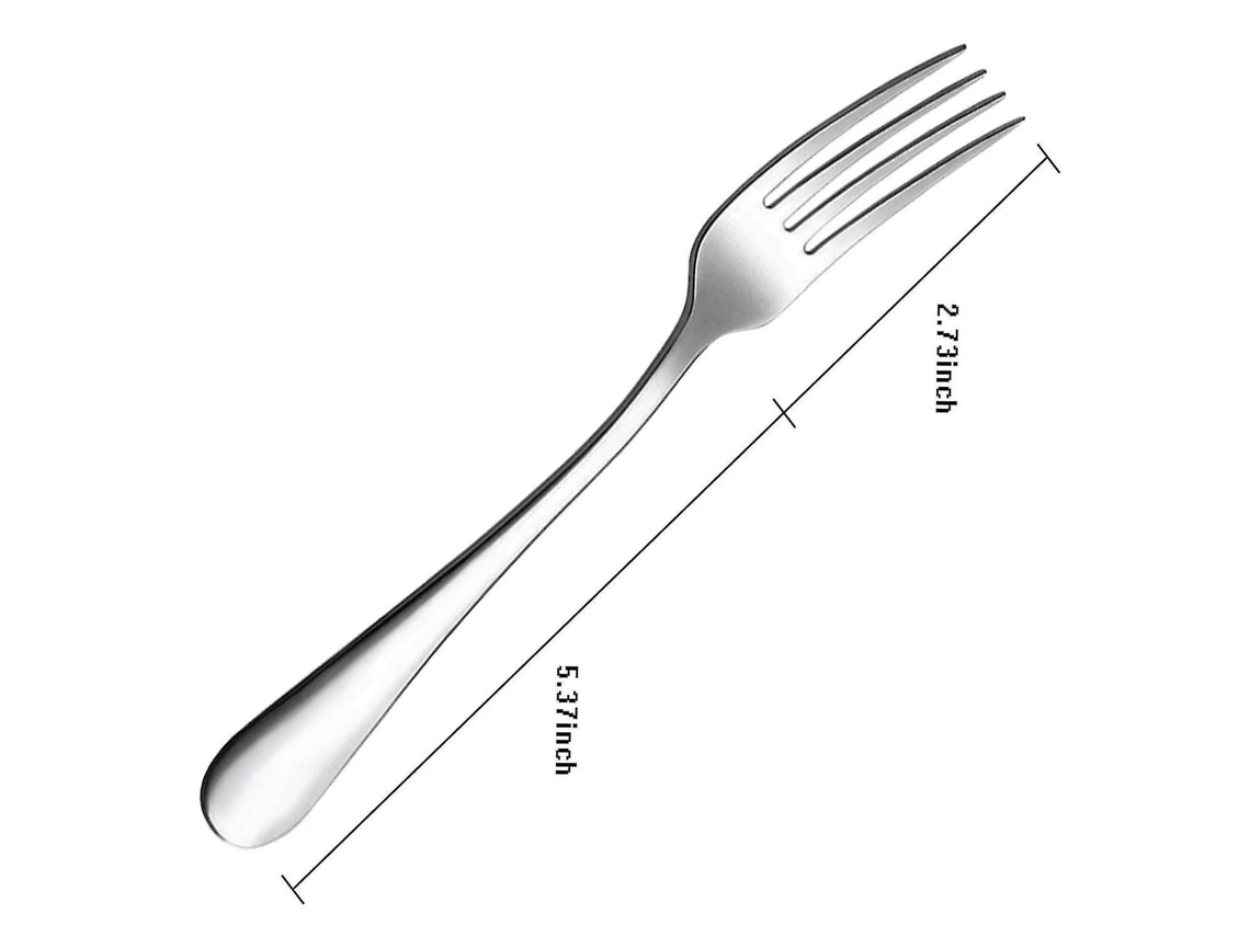 Garpos De Jantar, Conjunto De 8 Garfos De Jantar Em Aço Inoxidável Resistente, 8 Polegadas