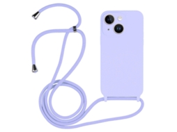 Capa De Cordão Transversal Líquida Para Iphone 14 Plus