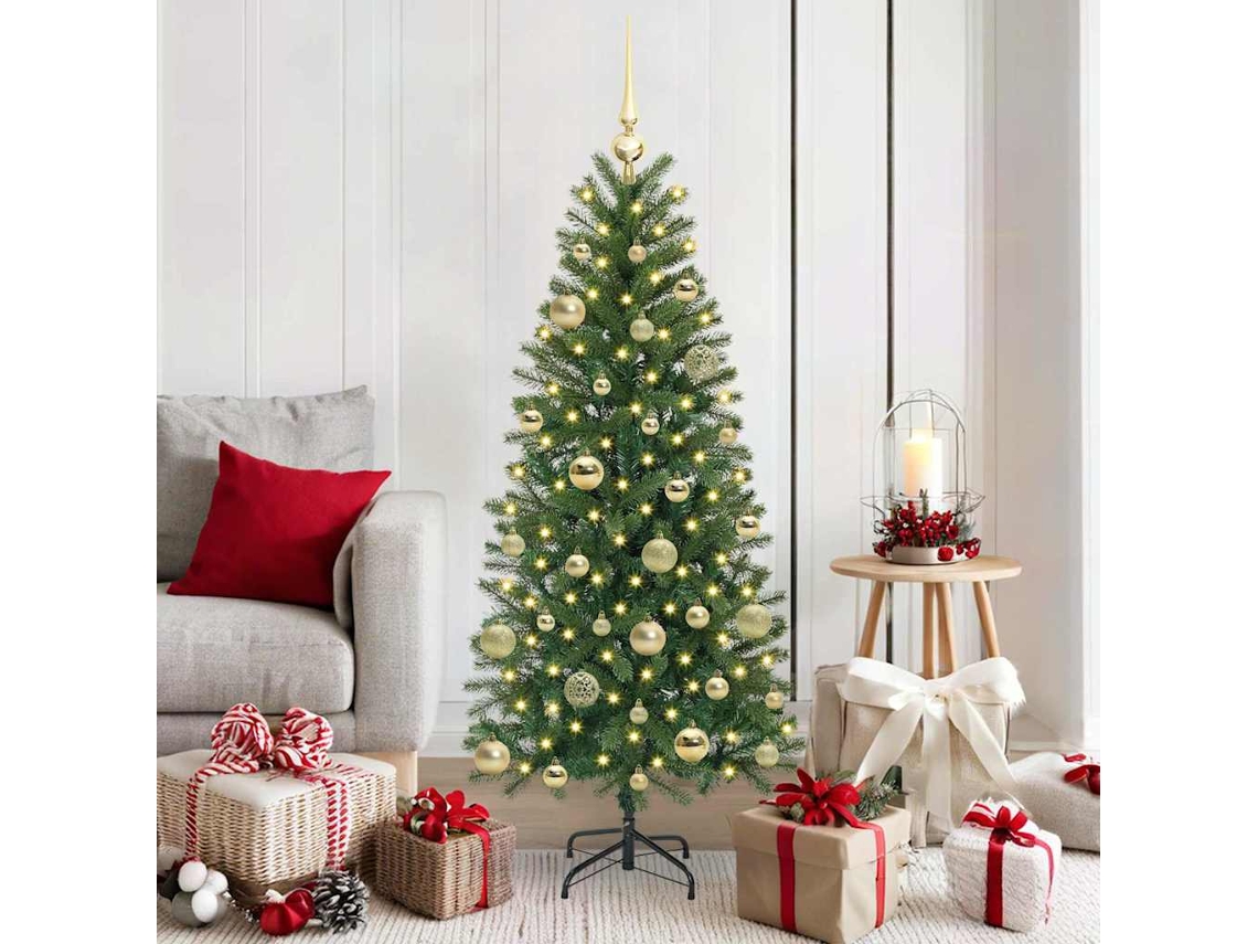 Vidaxl Árvore De Natal Artificial Verde 150 Cm Pe E Pvc