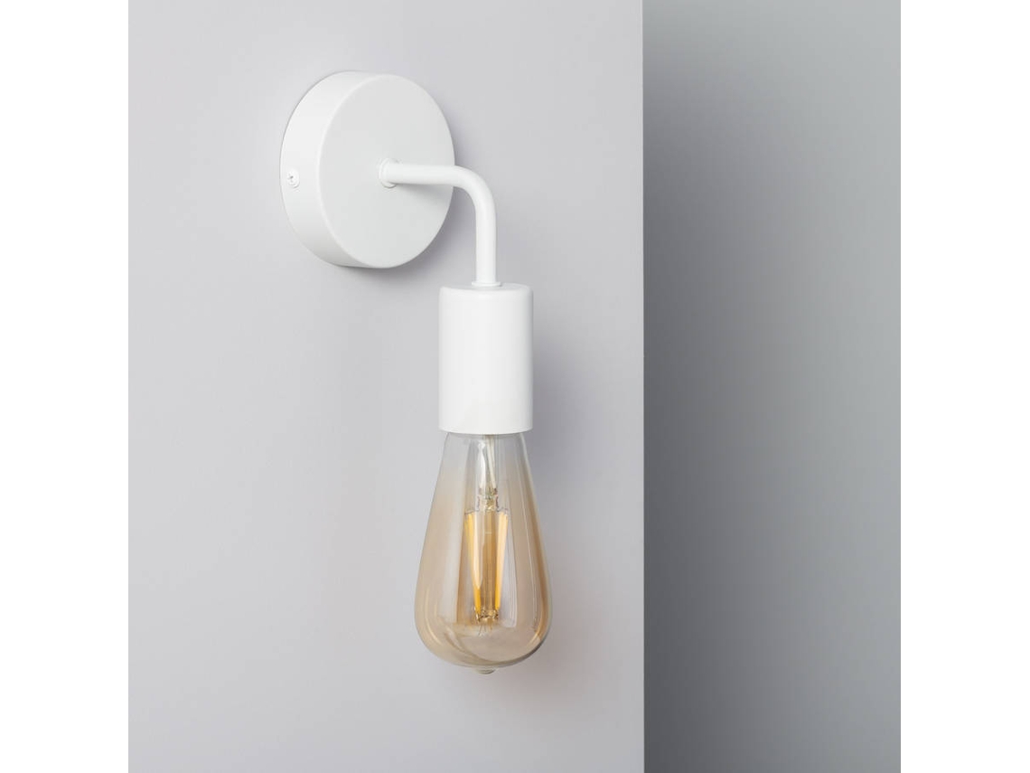 Candeeiro de Parede LEDKIA Jayso (Branco - E27 - 60 W)