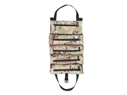 Mochila Enrollável De Ferramentas De Tecido Camuflado Com 5 Bolsos Zipper Para Eletricista E Mecânico
