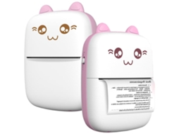 Impressora Térmica Hurc9 Mini Cat, Rosa