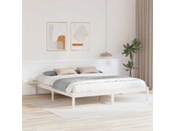 Vidaxl Estrutura da Cama Branco 200 X 200 Cm