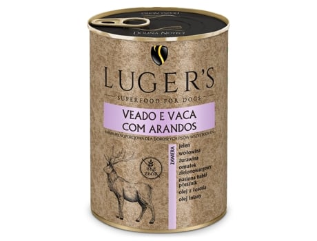 Comida Húmida para Cão LUGER'S Veado e Vaca com Arando (Quantidade: 800 g)