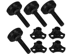 Conjunto De 4 Niveladores Ajustáveis Para Pés Mesas E Cadeiras Com Parafusos Chave Inglesa Kit Nivelamento Mesa