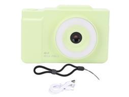 Câmera CCD Vintage IPS 2.8 Polegadas HD 1080p 48MP Zoom 16x para Selfie em Casa, Escola e Estudantes (Verde)