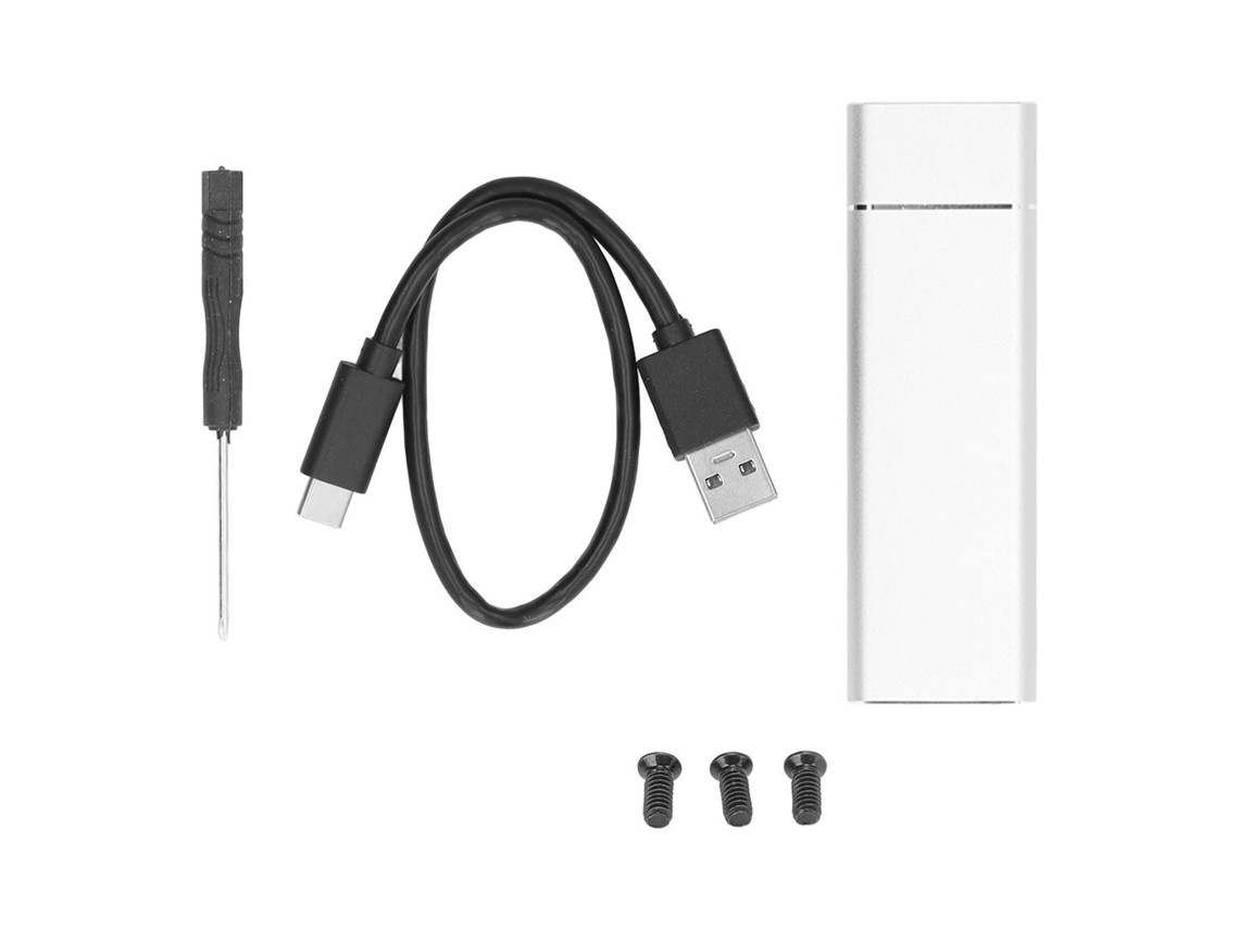 Aetheria enclosure Ssd M.2 Ngff Type C Metal Transferência Alta Velocidade Usb3.1 10gbps Prata