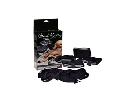 Conjunto De Alça E Algemas - Toy Joy - Bad Kitty - Preto - Para Adultos - Submissão Suave