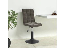 Vidaxl Cadeiras De Jantar Giratórias 4 Pcs Veludo Cinzento-escuro