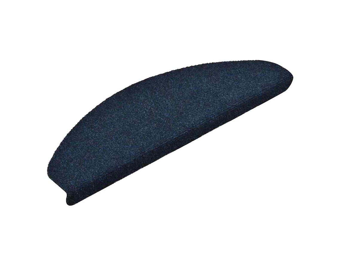 Tapetes de Escada Autoadesivos 15 Peças 65x21x4 cm Azul Marinho Semicircular Grande MAISON EXCLUSIVE
