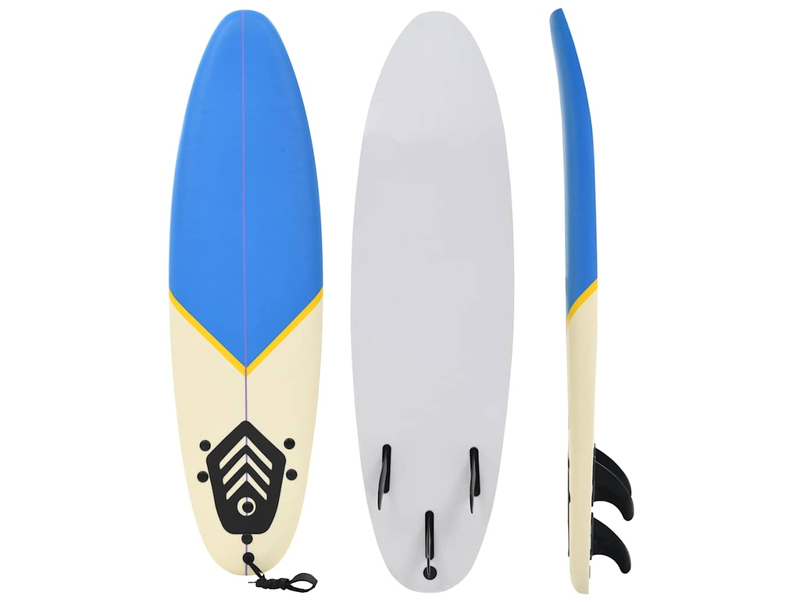 Vidaxl Prancha De Surf 170 Cm Azul E Creme