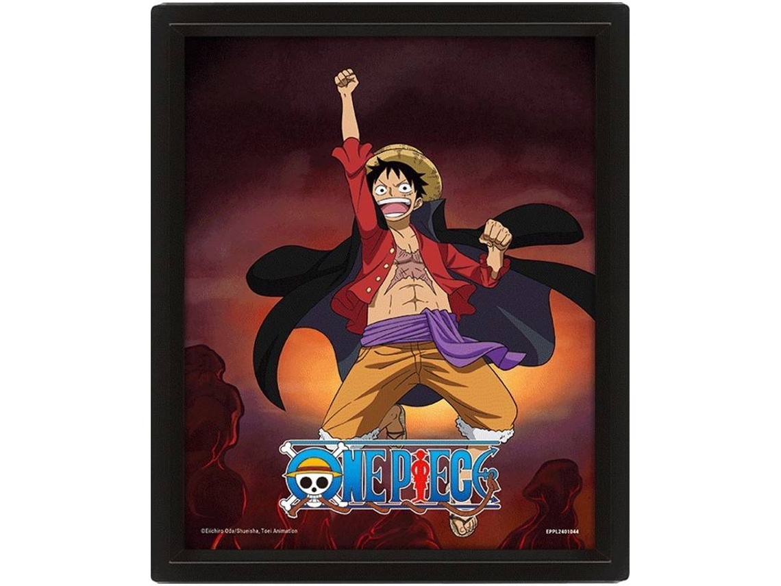 Poster 3D PYRAMID One Piece - Luffy into 5th Gear (23.5 x 28.5 cm)