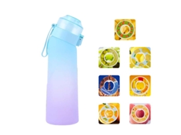 Caneca perfumada com divertido anel de frutas, 0 açúcares e 0 calorias, garrafa de água de 650ml, copo esportivo, dispositivo para beber Brilvibera