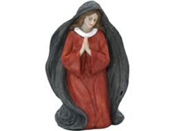 Estátua Virgem Maria Artesanal Ornamento Cristão Colecionadores Peitoril Janela Prateleira Vitrine Penteadeira GOKOCO