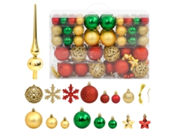 Christmas Bauble Set, Christmas Bauble Sets Vidaxl Multicolor Poliestireno (n/a)
