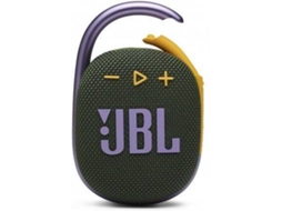 Coluna Bluetooth JBL Clip 4 (Autonomia: 10 h - Verde e Rosa)
