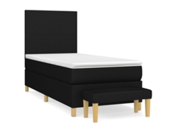 Box Spring Bed, Box Spring Beds Vidaxl Preto Tecido (80 X 200 Cm)