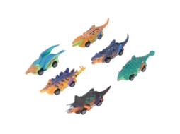 Mali 6pcs Carros de Dinossauro de Arraste Brinquedo Pvc para Crianças Acima de 3 Anos