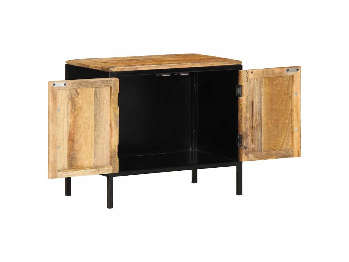 Maison Exclusive - Armário De Cabeceira Marrom E Preto 50 X 30 X 45 Cm